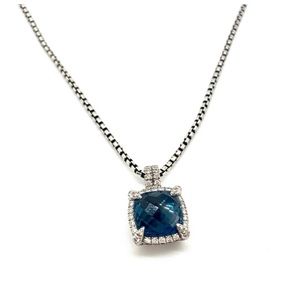 David Yurman Necklace Blue Topaz